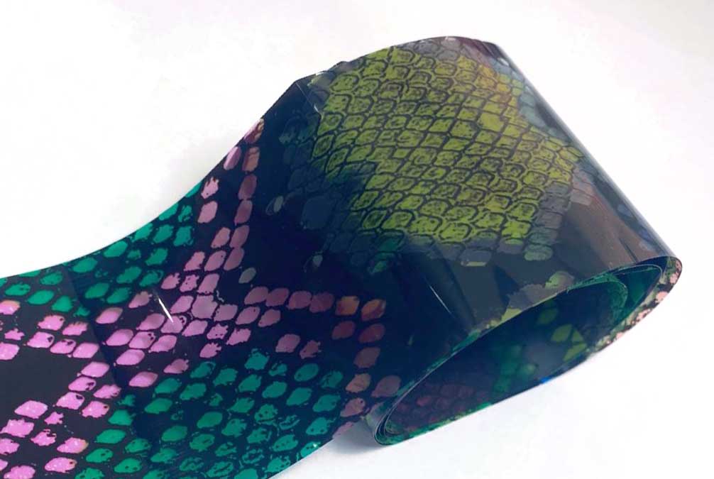 35 - Funky Clear Snake Skin Foil