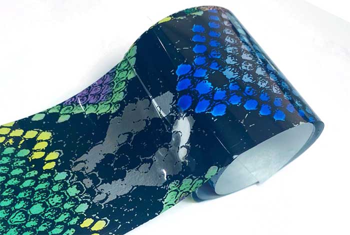 36 - Funky Silver Snake Skin Foil