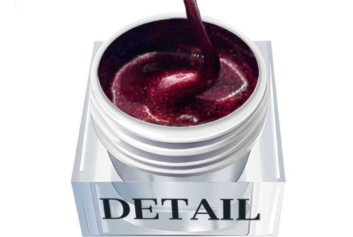 Detaljfärg - Glitterröd