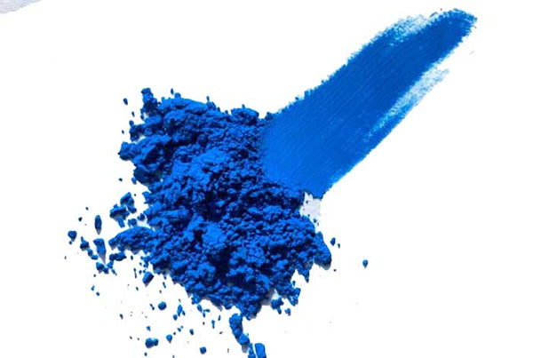 Neonblått pigmentpulver 