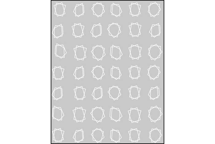 20 - Geometriska ramklistermärken