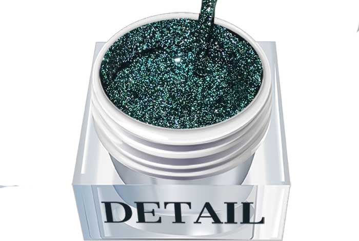 Detaljfärg - Glittergrön 