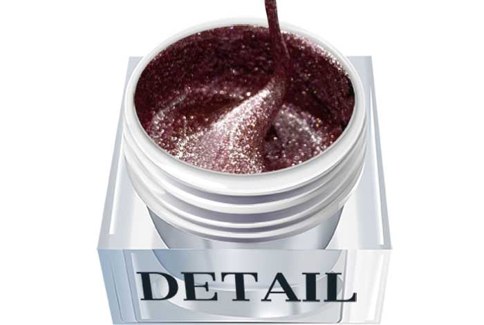 Detaljfärg - Glitterrosa 