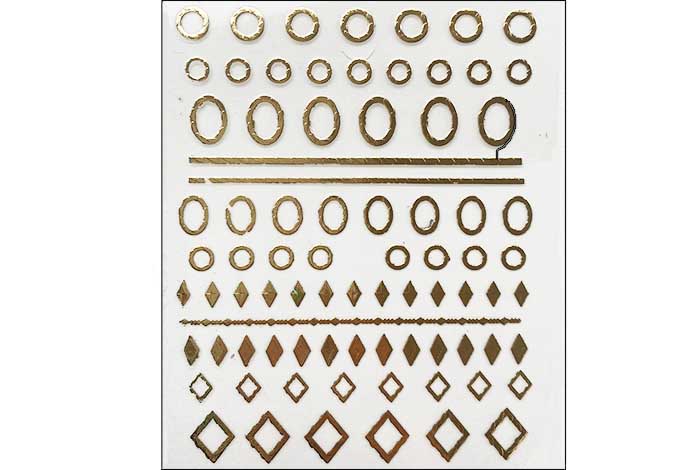 13 - Cirklar/Diamonds Outline Stickers 