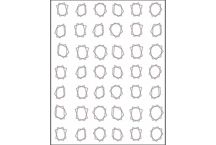 20 - Geometriska ramklistermärken 
