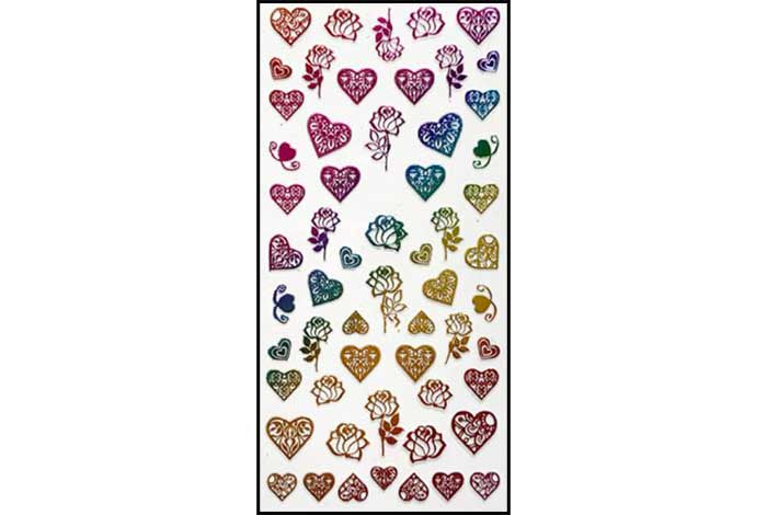 49 - Roses &amp; Hearts Stickers 