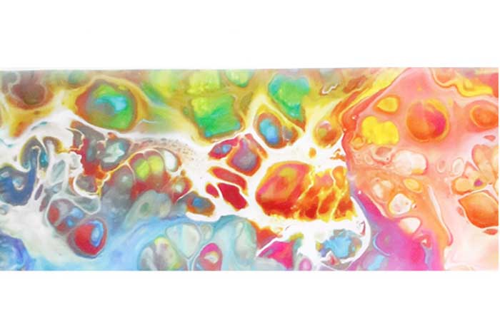 102 - Rainbow Slick Marble Foil