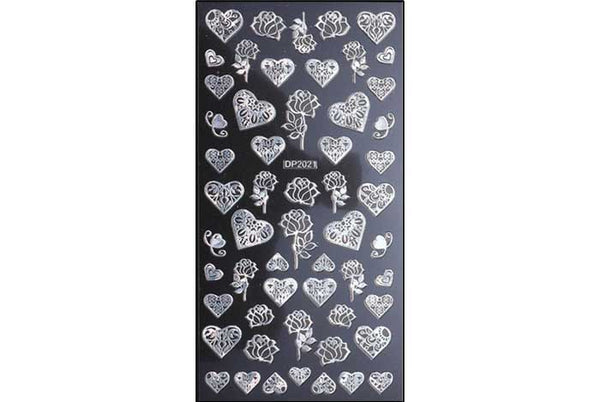 49 - Roses &amp; Hearts Stickers 