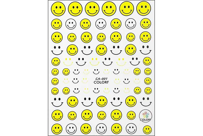 Smiley Faces Nagelklistermärken 